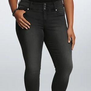 Torrid Jegging Charcoal Grey Wash Regular - Size 16